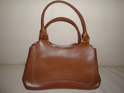 Bruine leren tas 